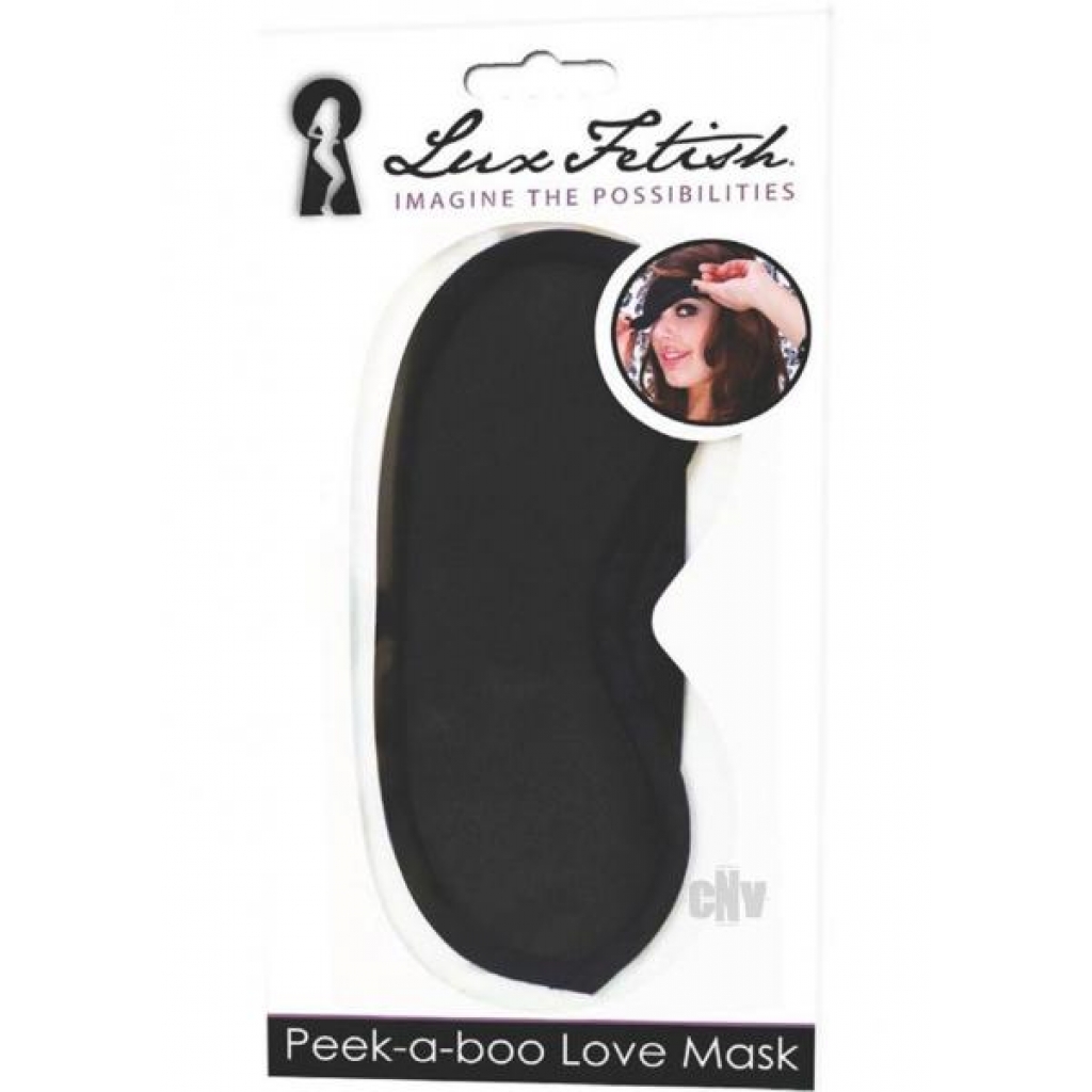 Lux Fetish Peek-a-Boo Love Mask