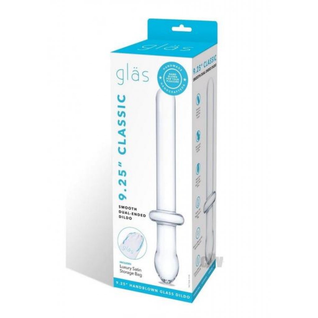 Classic Smooth Dual-End Glass Dildo - 9.25 Inch