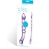 Purple Rain Ribbed Glass Dildo