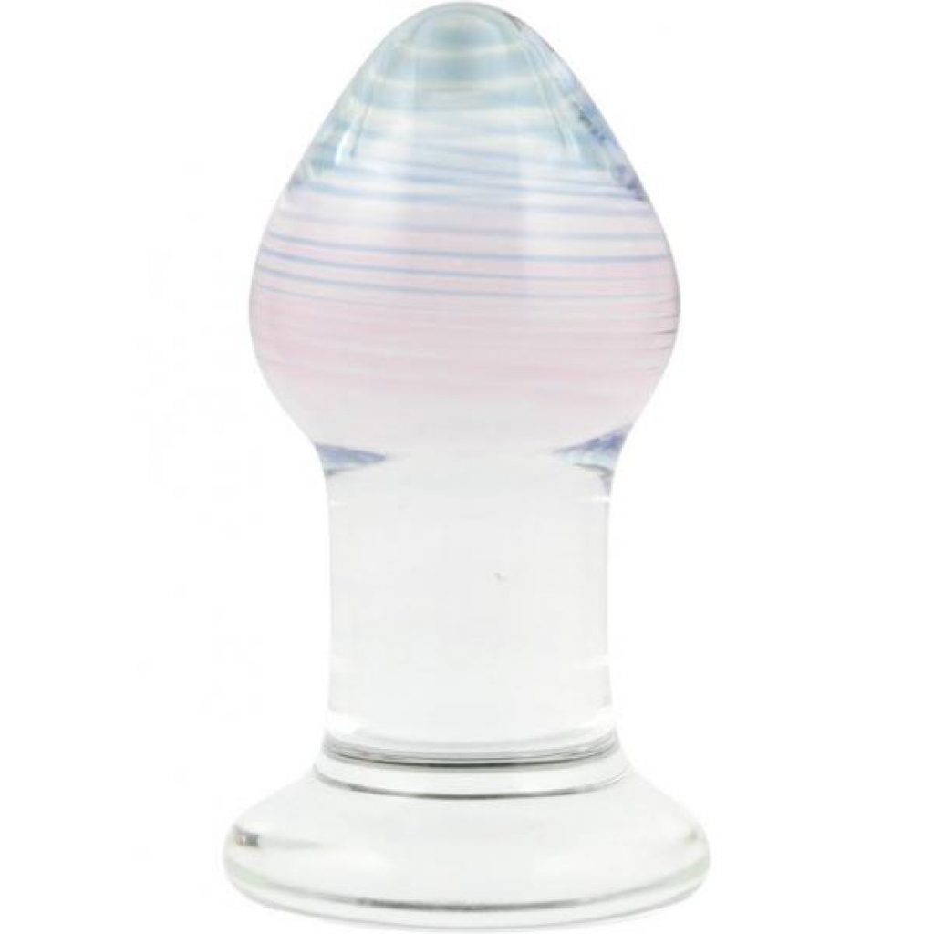 Glas Amythyst Rain Glass Butt Plug - Elegant Design