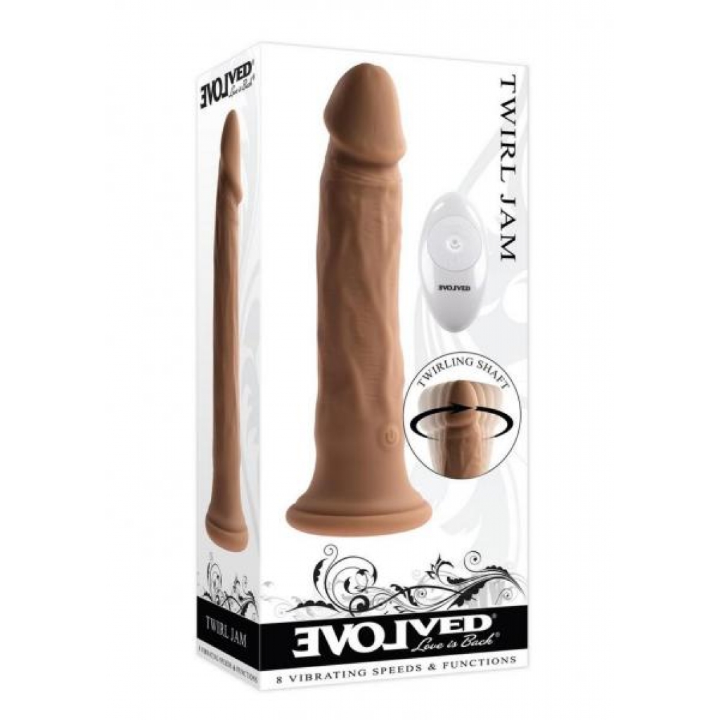 Twirl Jam Dark Realistic Twirling Vibrator