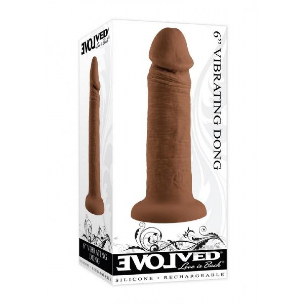 Vibrating Dong 6-Inch - Dark