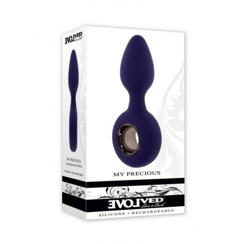 My Precious Purple Vibrating Plug - 12 Vibrating Features