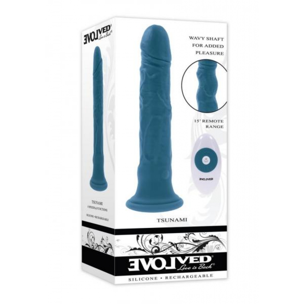 Tsunami Blue Vibrator - Remote Control and Versatile