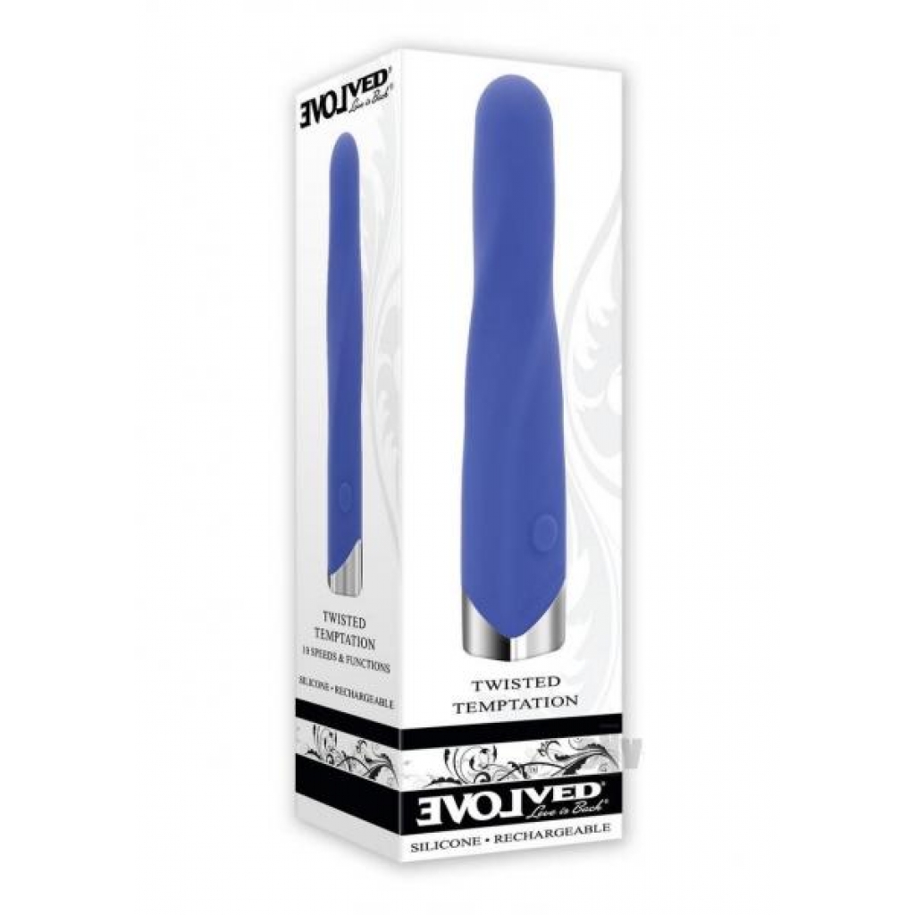 Twisted Temptation Vibrator - Blue