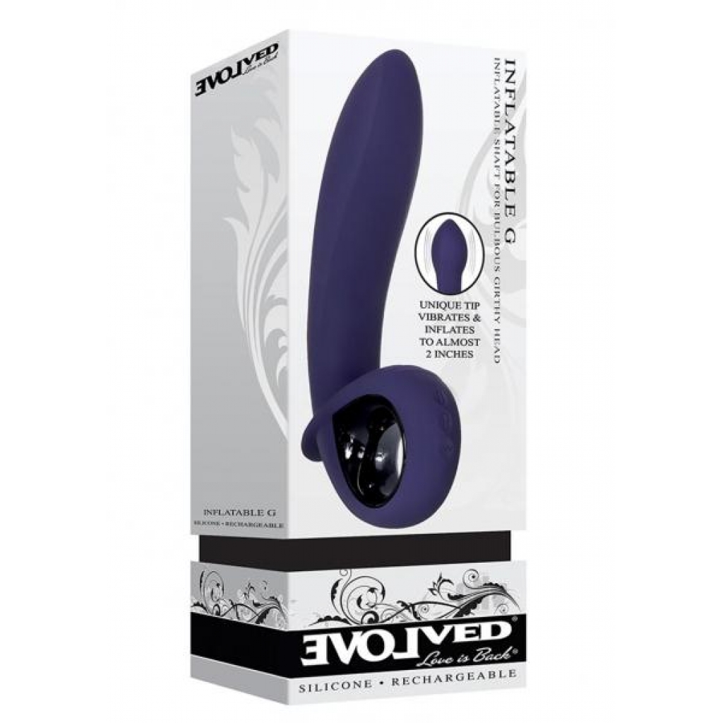 Inflatable G Vibrator - Purple