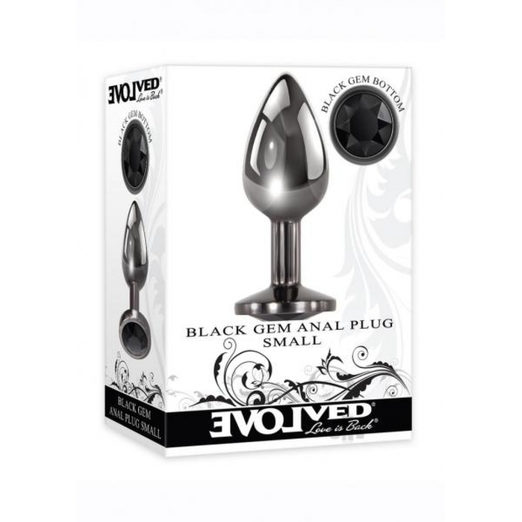 Black Gem Anal Plug - Small