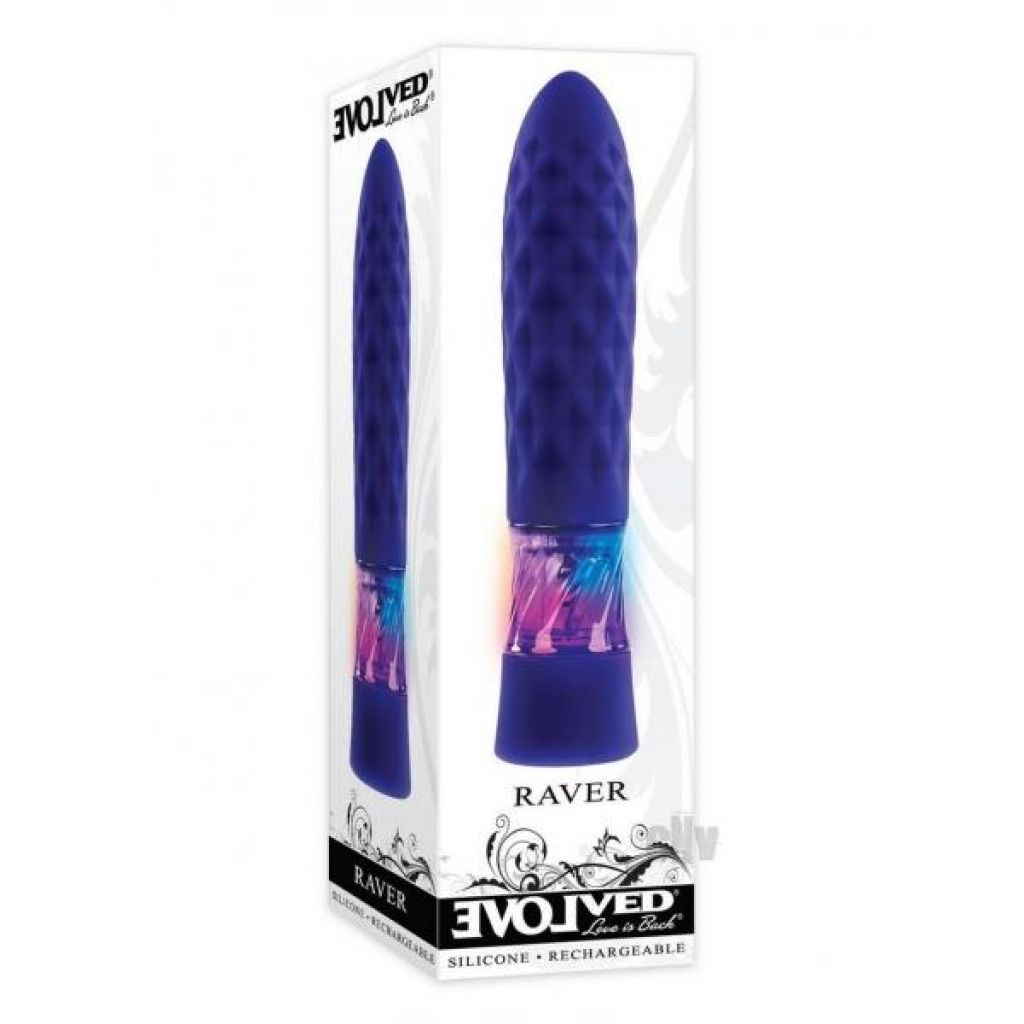 Raver Blue Light-Up Vibrating Bullet