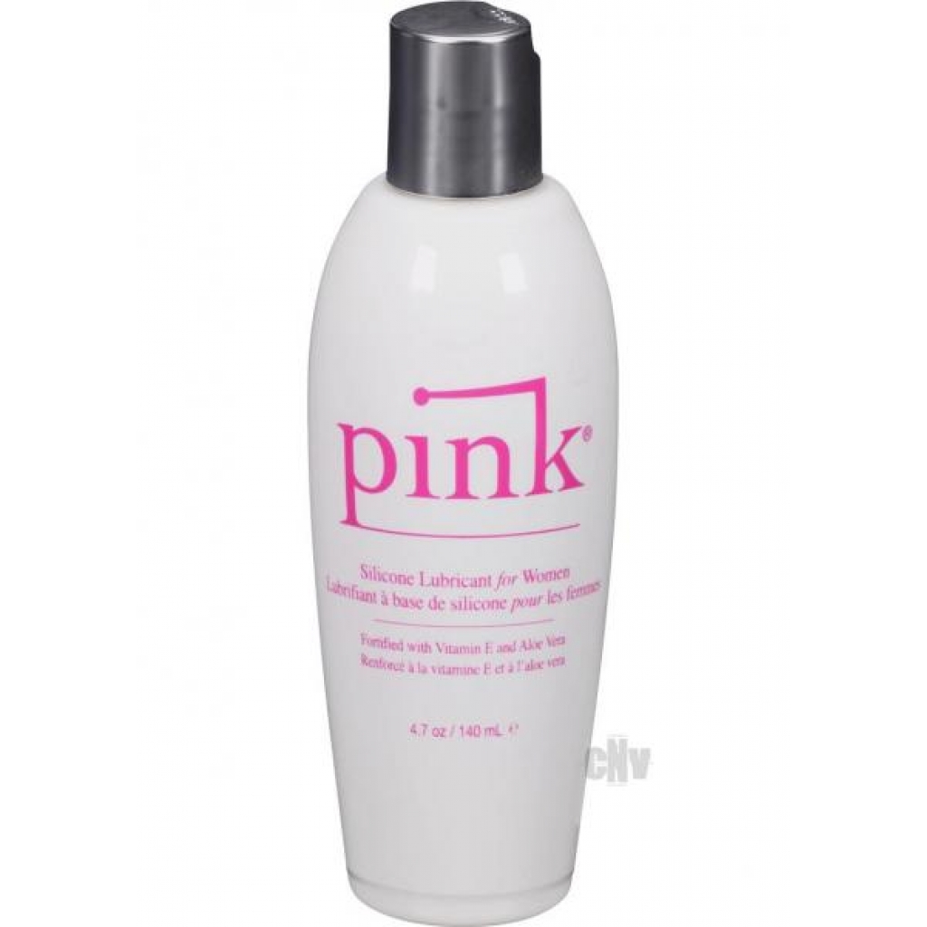 Pink Silicone Lube Flip Top Bottle - 4.7 fluid ounces