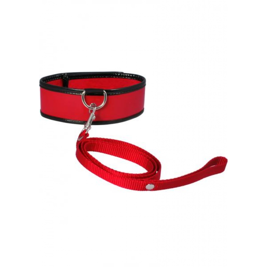 Soft Red Leash and Collar Set