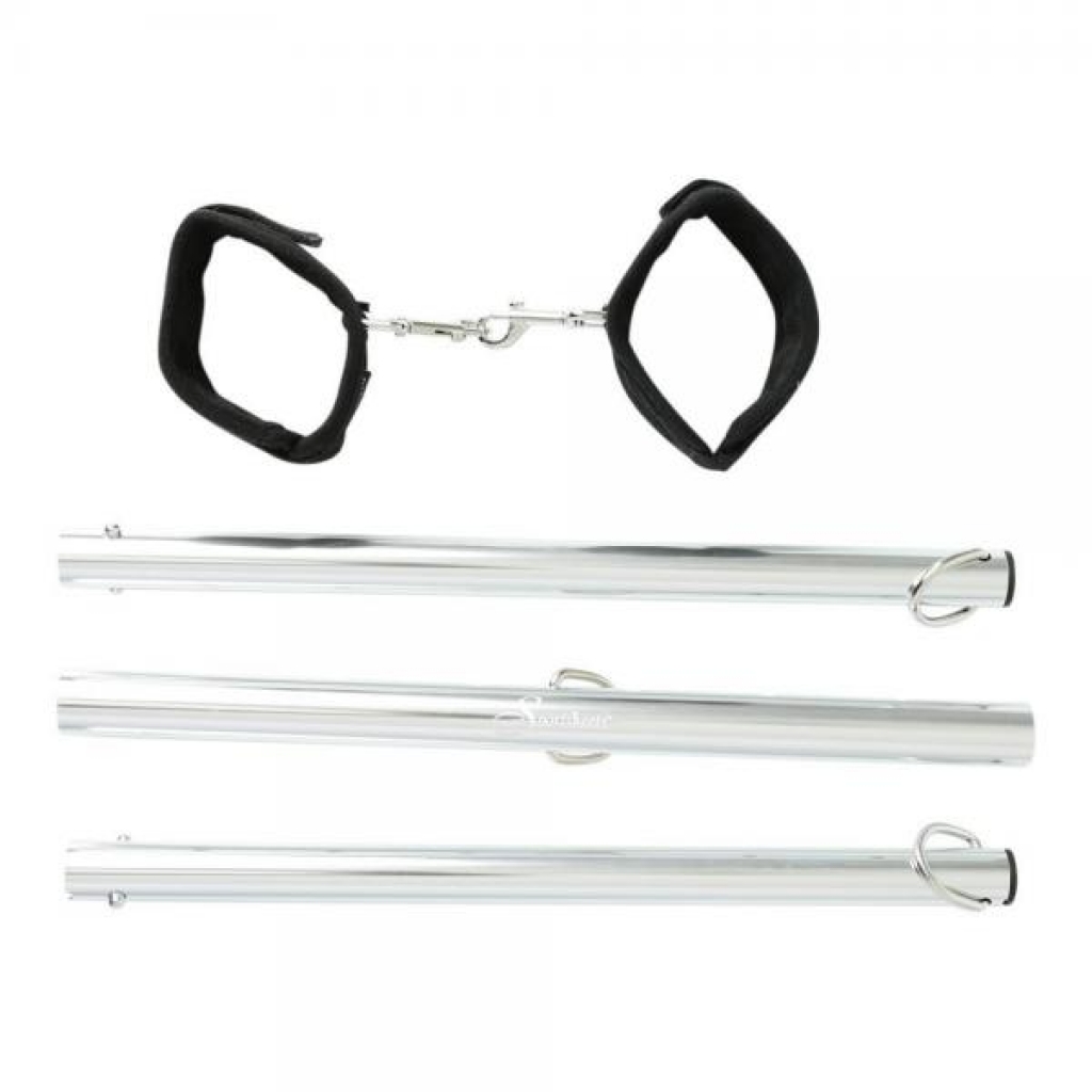 Expandable Spreader Bar and Cuffs Set - Aluminum Silver