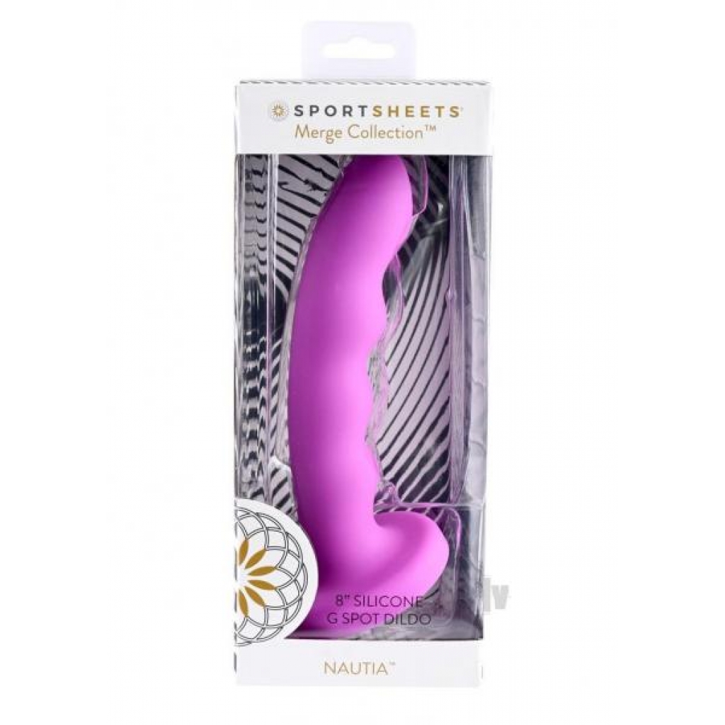 Nautia Silicone Suction Cup Dildo - 8 inches - Fuchsia