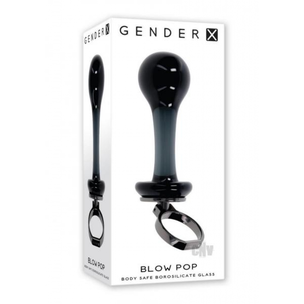 Gx Blow Pop - Black Glass Plug