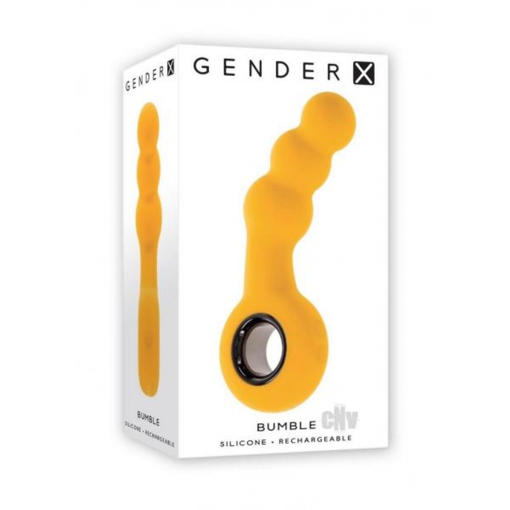 Gx Bumble Yellow - Vibrating Anal Plug with Ringed Handle