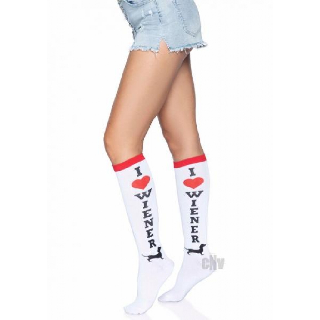 Weiner Dog Knee Highs - Fun and Quirky