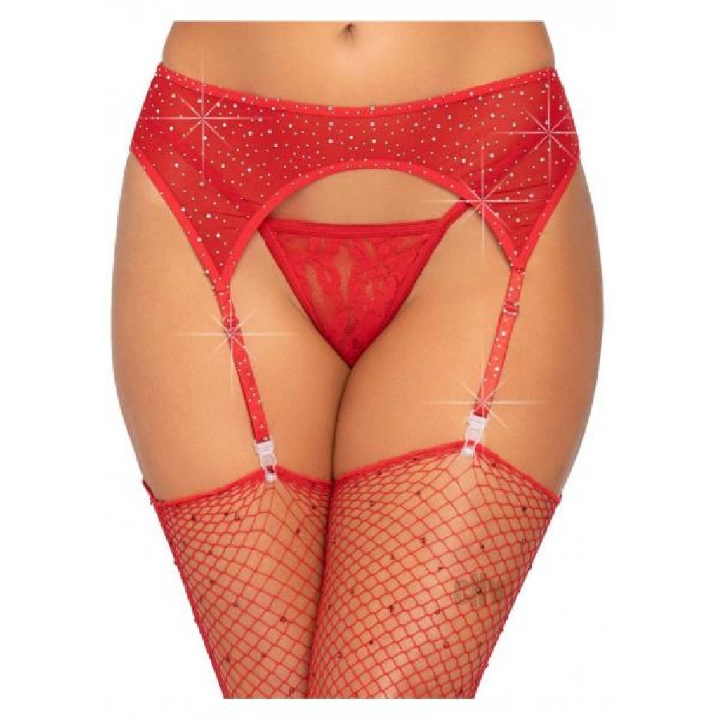 Rhinestone Garter Belt