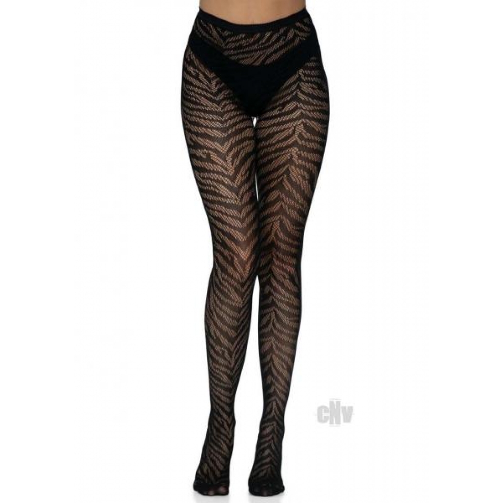 Zebra Net Tights Os Black