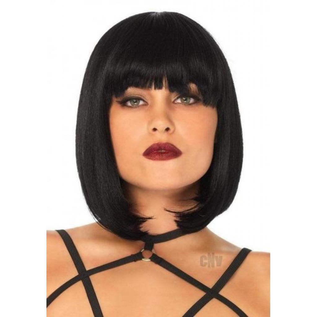 Short Natural Bob Wig in Black