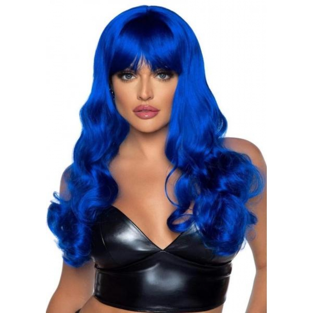 Misfit Long Wavy Bang Wig - O/S Blue