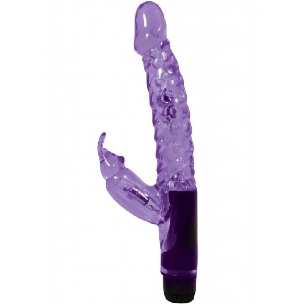 Jelly Mini Rabbit Vibro Wand 6 Inch - Purple