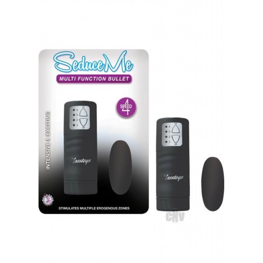 Seduce Me Multi-Function Bullet Vibrator Black