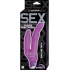 Dual Entry Vibrating Purple Dildo