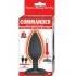 Commander Beginner Vibrating Hot Butt Plug - Black