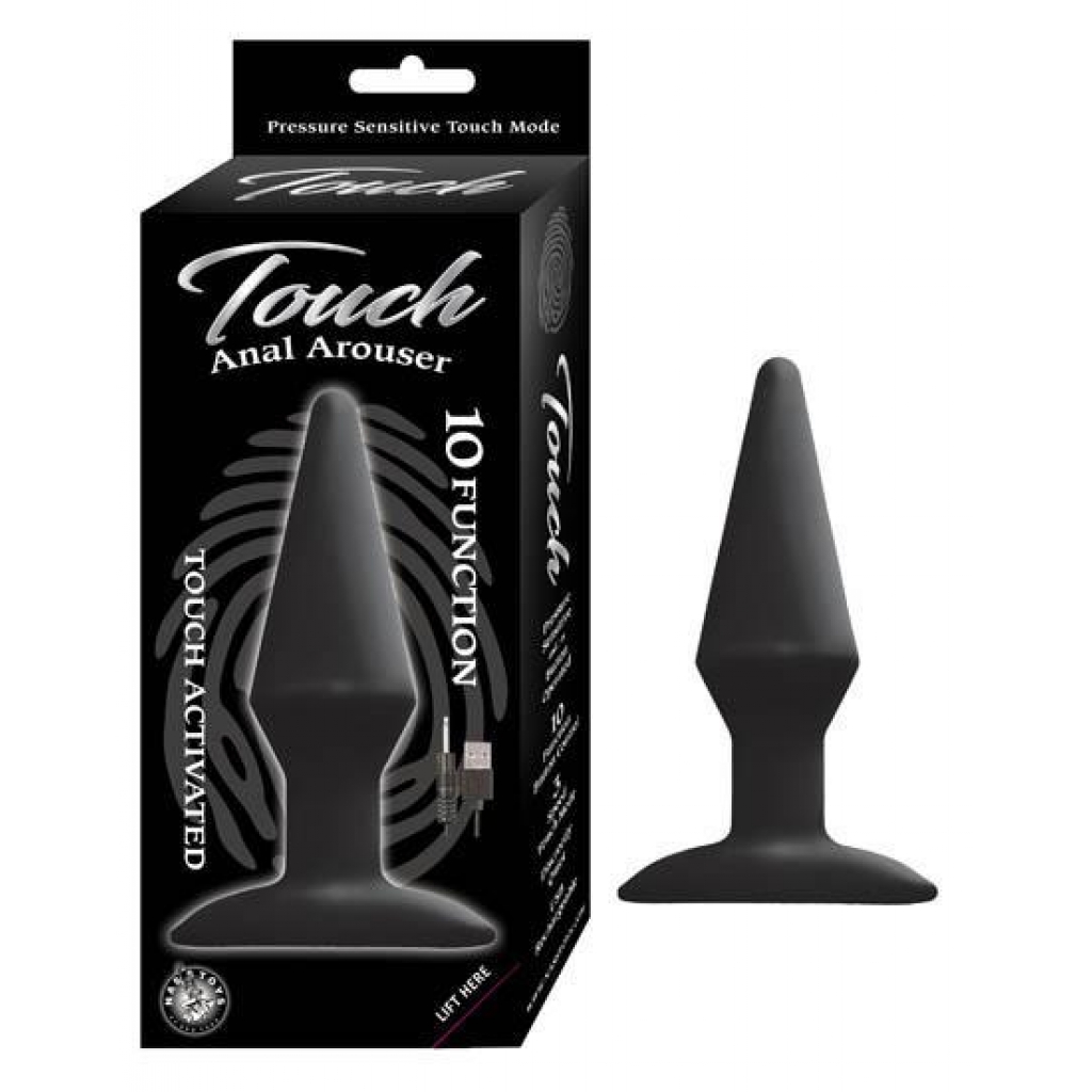 Touch Anal Arouser - Black Touch-Activated Butt Plug