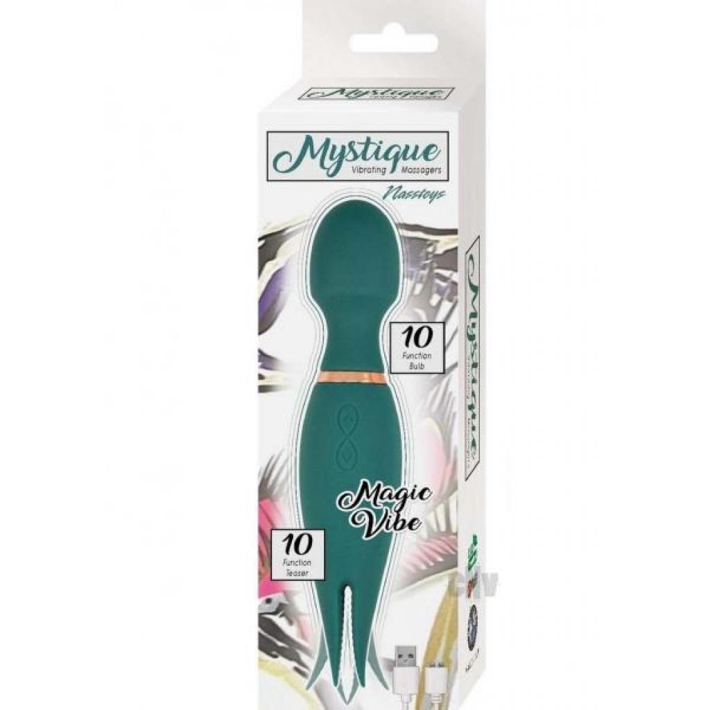 Mystique Vibe Massager Magic Wand in Green