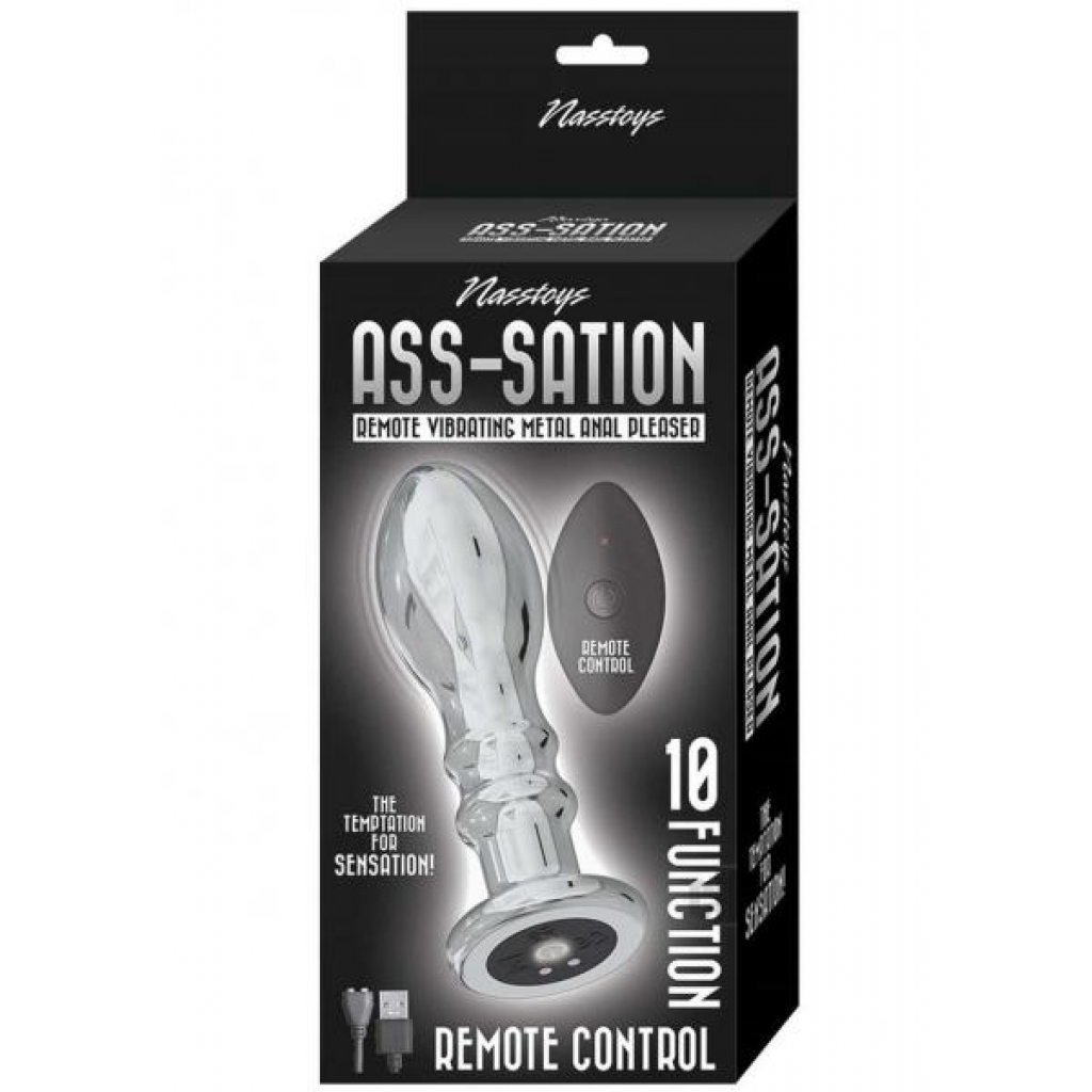 Ass-sation Remote Control Metal Anal Pleaser - Silver