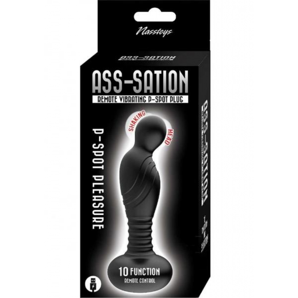 Ass-sation Remote P-Spot Plug - Black