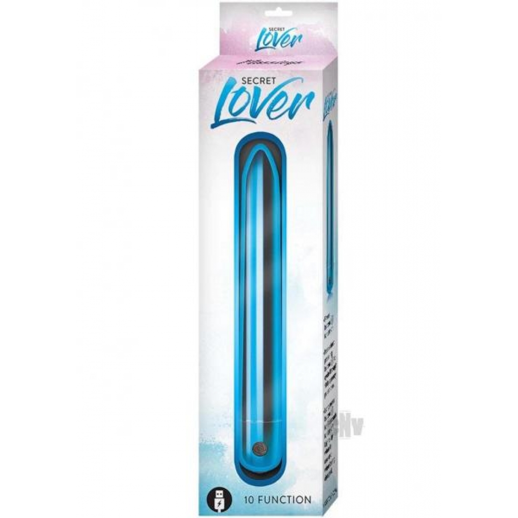 Secret Lover Blue: Rechargeable Slimline Vibrator