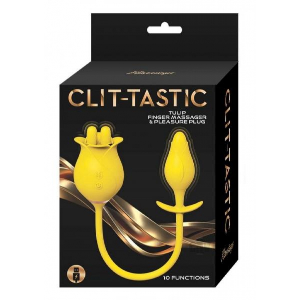 Clit Tastic Tulip Pleasure Plug in Yellow