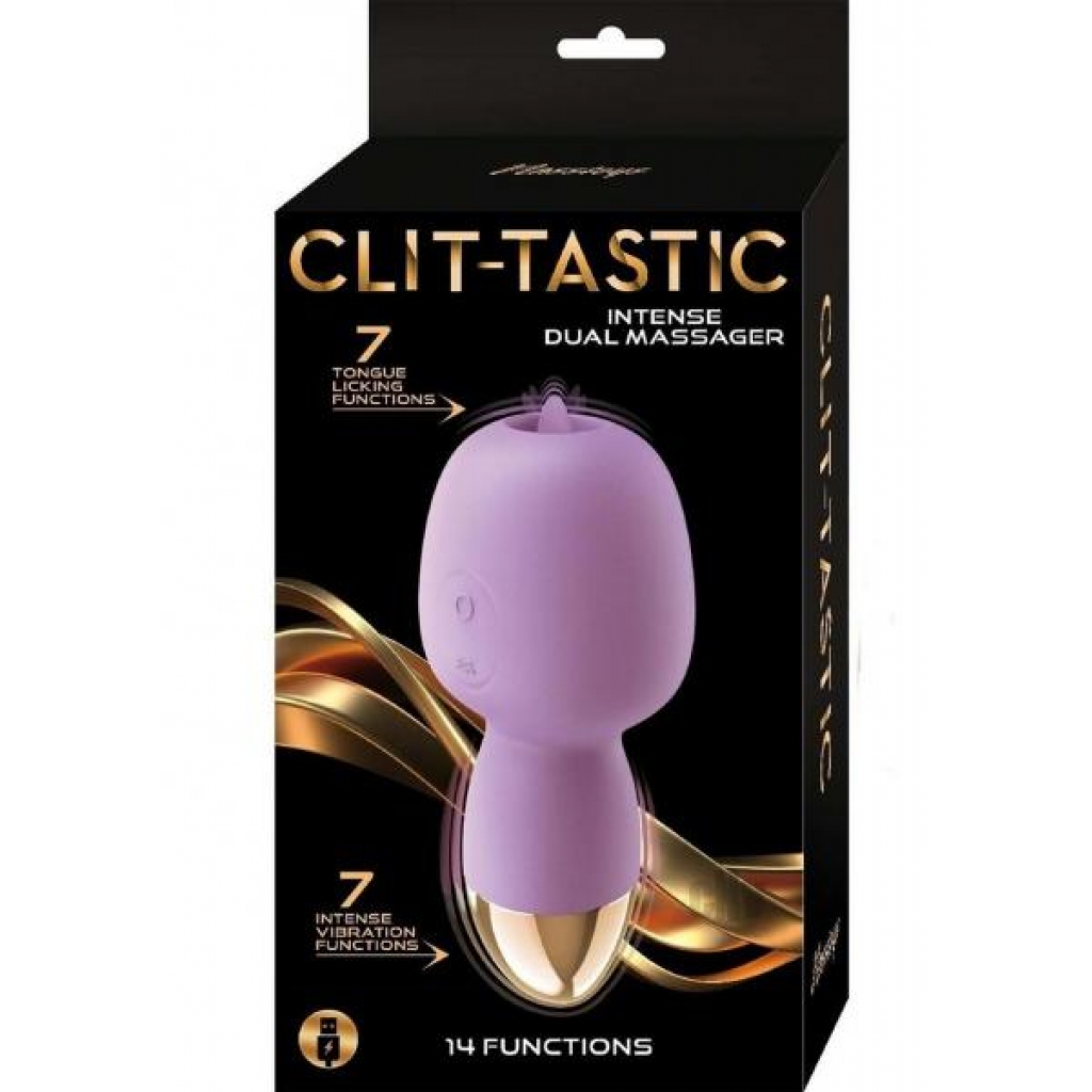 Clit Tastic Intense Dual Massager - Lavender