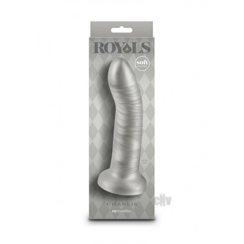 Royals Charlie 7 - Curved Dildo Silver