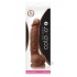 Colours Dual Density 5 inches Dildo Brown