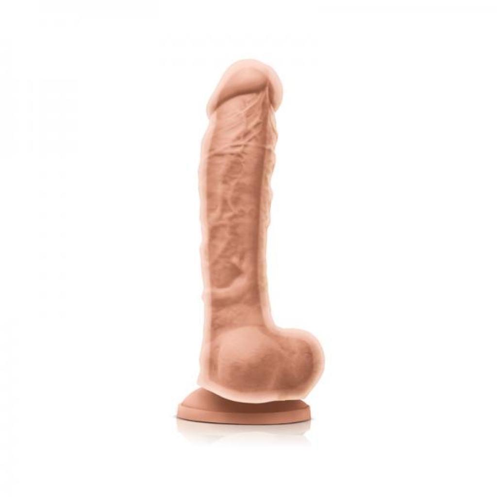 Colours Dual Density 8 inches Dildo - Beige