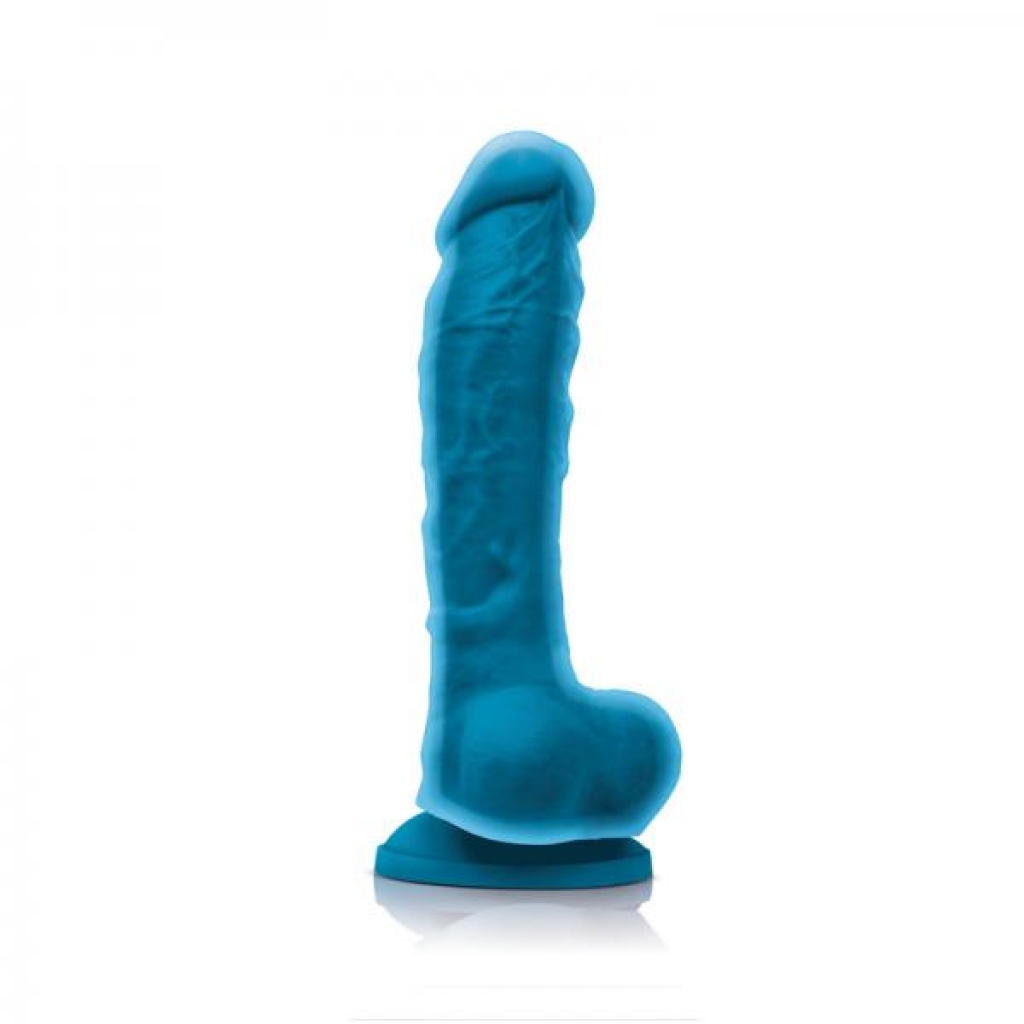 Colours Dual Density 8 inches Dildo - Blue