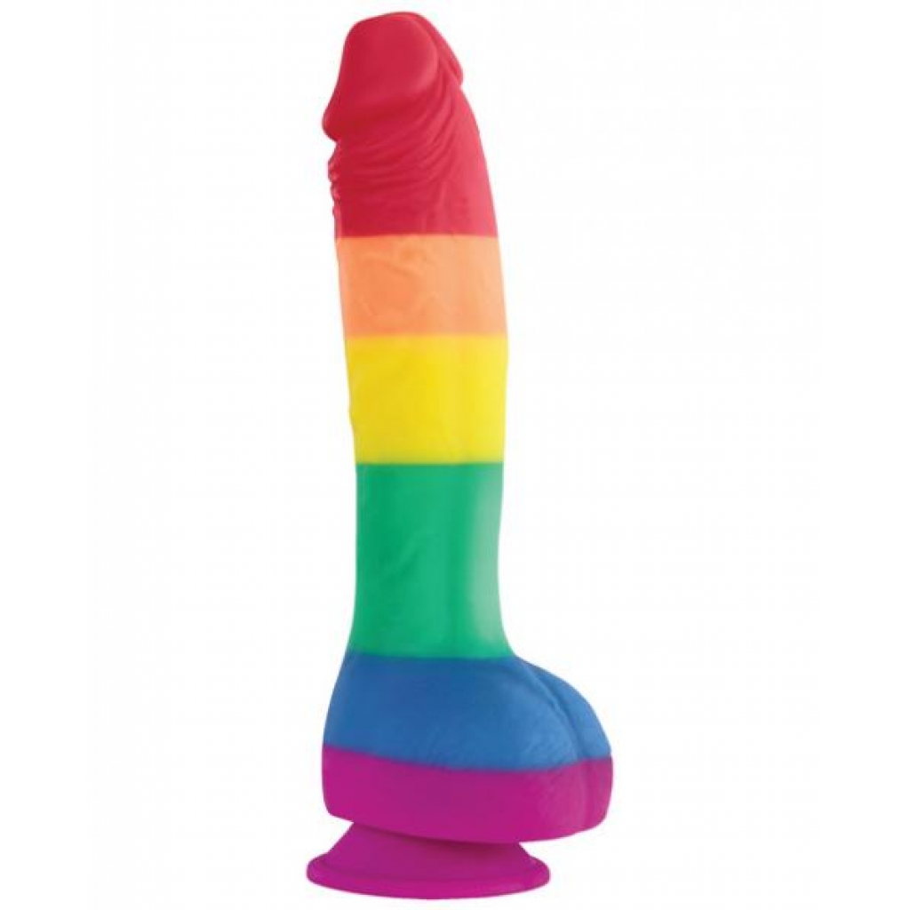 Colours Pride Edition 8-Inch Dildo - Rainbow