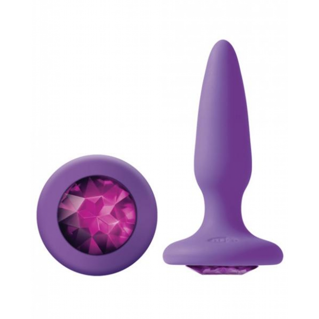 Glams Mini Butt Plug Purple Gem