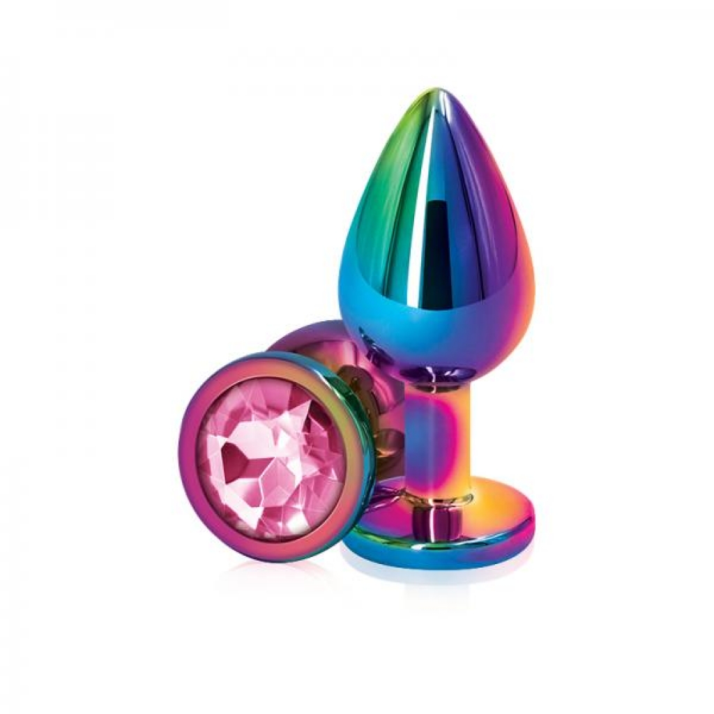 Rear Assets Chrome-Plated Anal Toy - Medium Pink