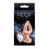 Rear Assets Rose Gold Heart Medium Anal Plug - Clear