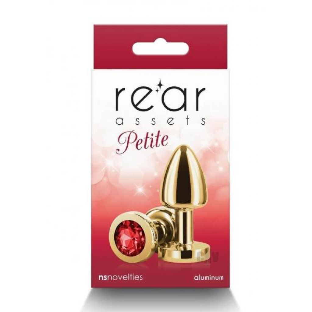 Rear Assets Petite Gold/Red Butt Plug