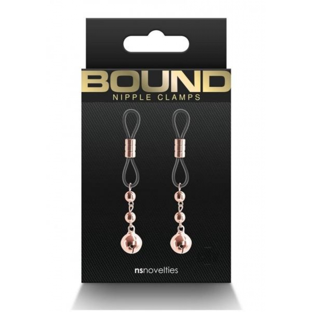 Bound Adjustable Nipple Clamps - Elegant Rose Gold