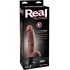 Real Feel Deluxe Wallbanger Vibrating Dildo - Waterproof Brown