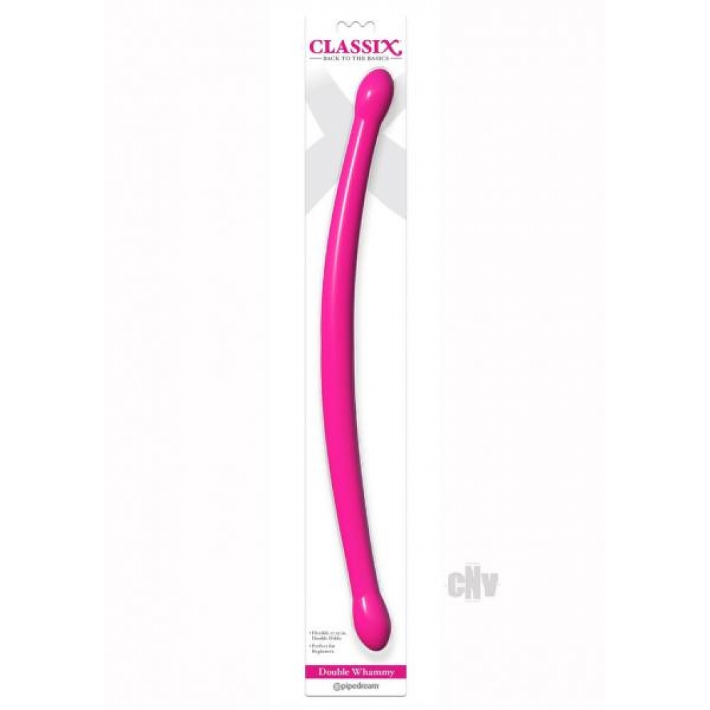 Double Whammy Firm Double-Ended Dildo in Pink