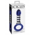 Icicles No 81 - Blue Glass Massager with Ring End