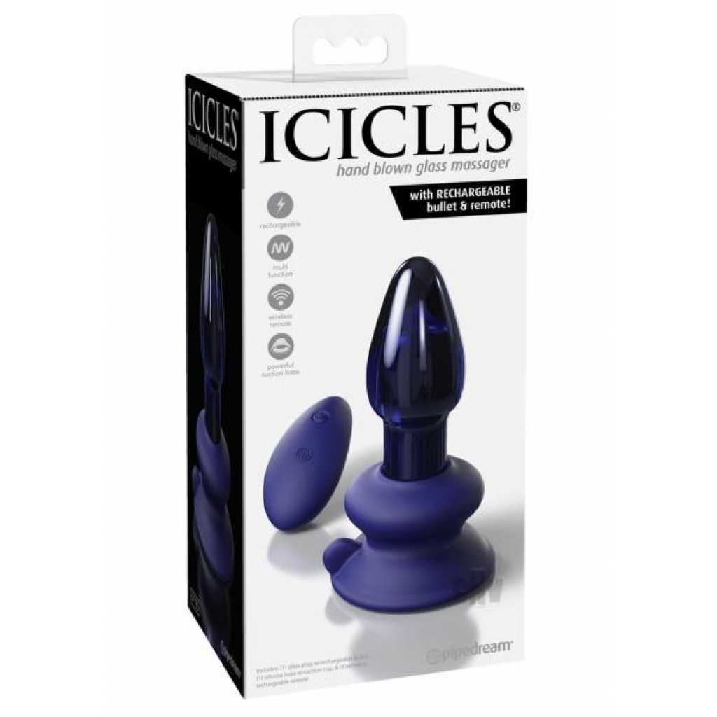 Icicles No. 85 - Multi-function Vibrating Glass Plug