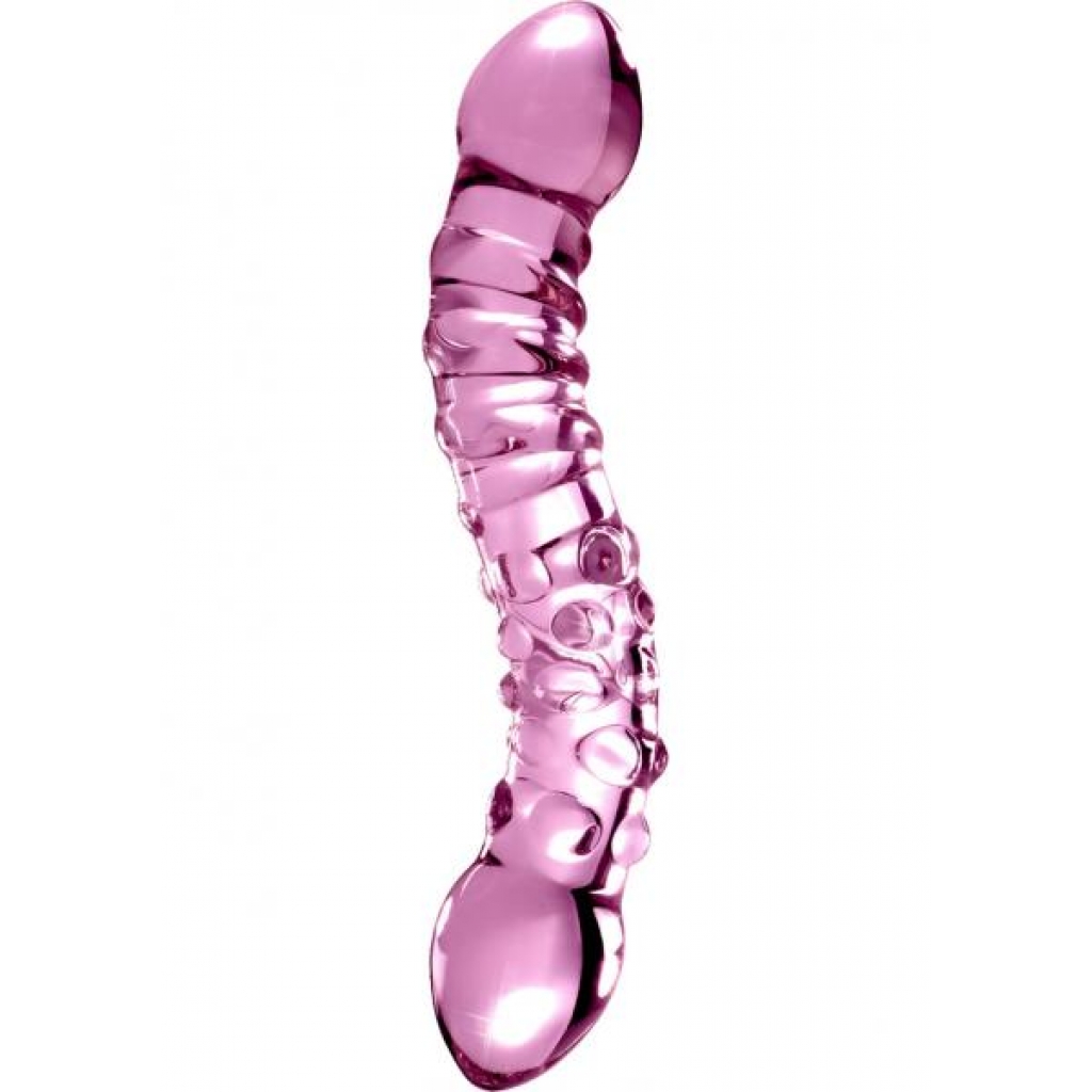 Icicles No 55 Double Sided Glass Dildo - Pink