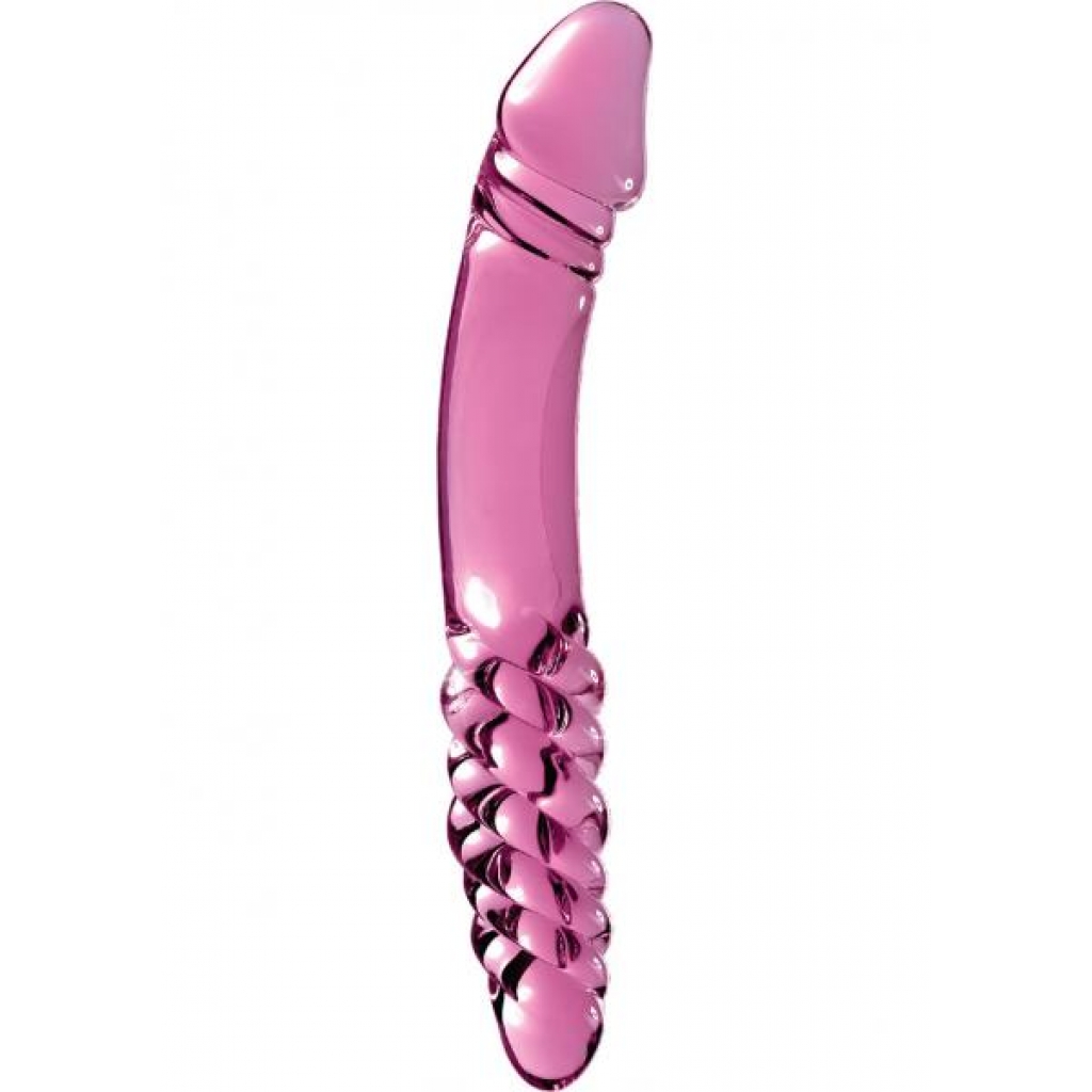 Icicles No 57 Glass Double Dildo - Pink